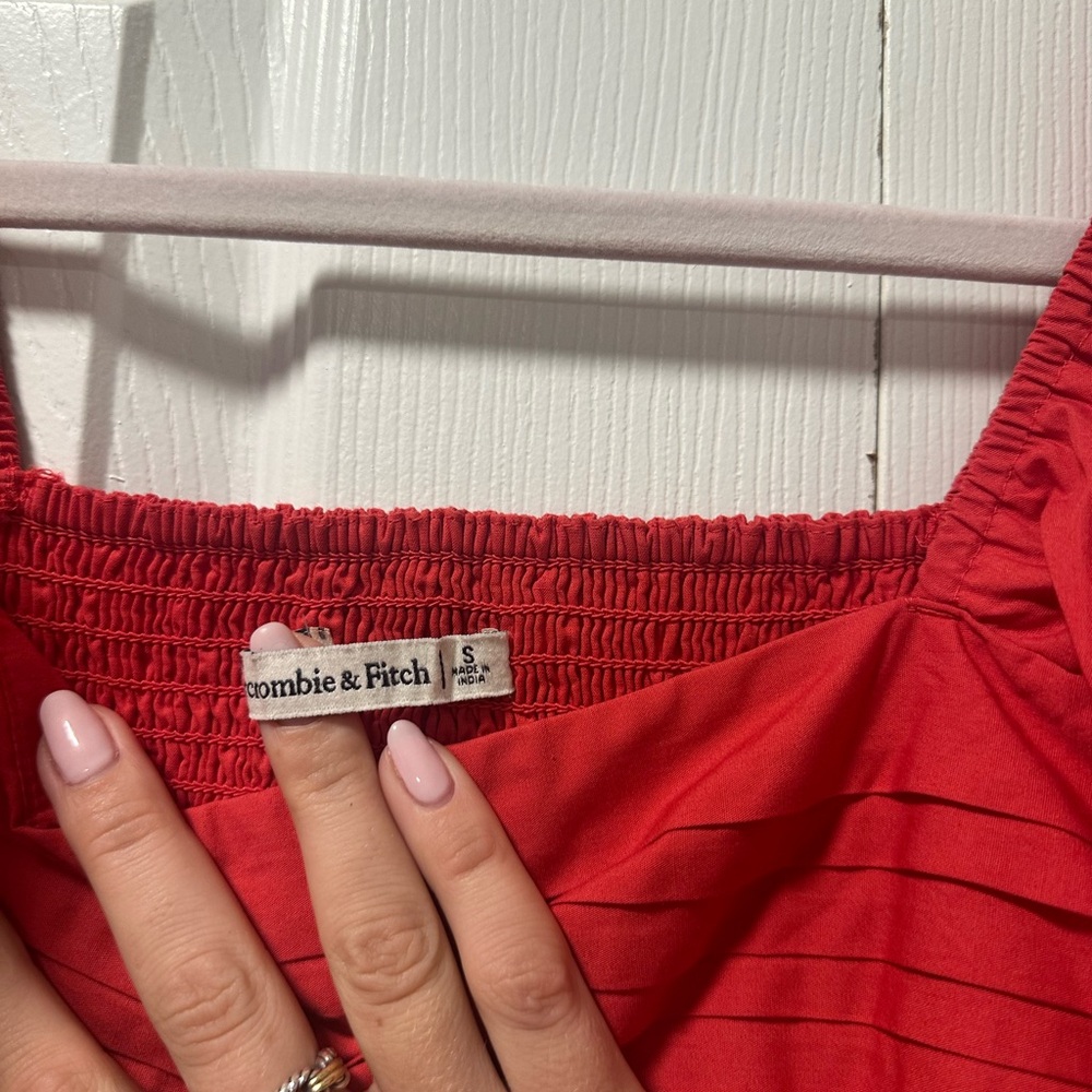 Abercrombie & Fitch Emerson Poplin Puss Sleeve Mini - Picture 5 of 6
